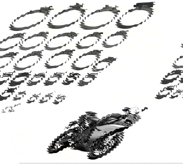 Kit Abraçadeira Diversas Yamaha Yzf R1 09-15 Original