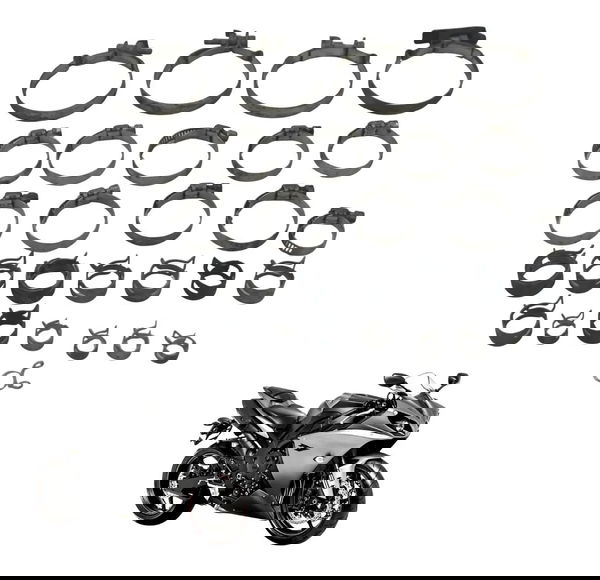 Kit Abraçadeira Diversas Yamaha Yzf R1 09-15 Original