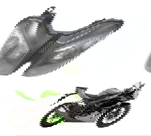 Farol C/ Avaria Kawasaki Zx6r 08-12 Original Ambos Lados