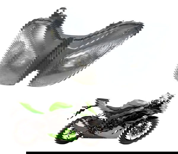 Farol C/ Avaria Kawasaki Zx6r 08-12 Original Ambos Lados