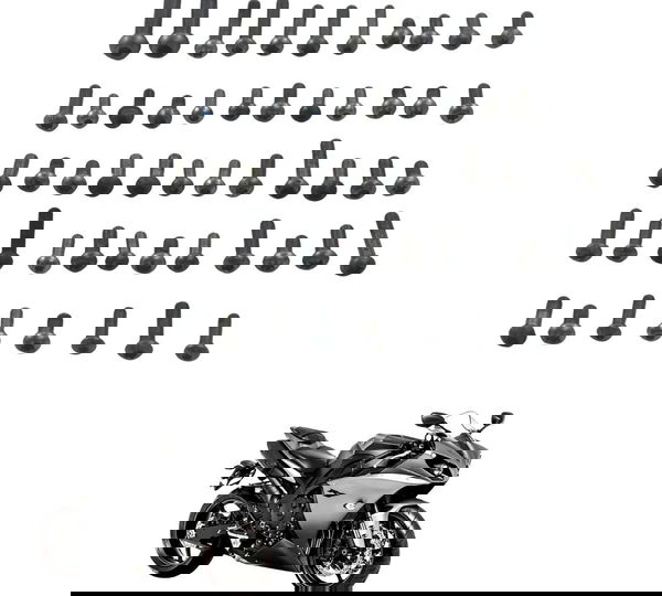 Kit Parafuso Motor Diversos Yamaha Yzf R1 09-15 Original