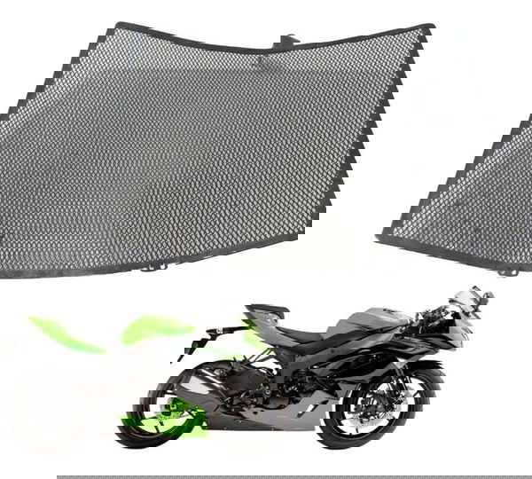 Grade Proteção Radiador Kawasaki Zx6r 08-12 Preto