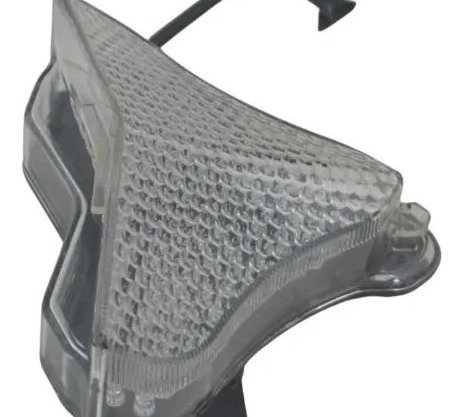 Lanterna Traseira C/ Pisca Embutido Yamaha Yzf R1 09-15 Cinza