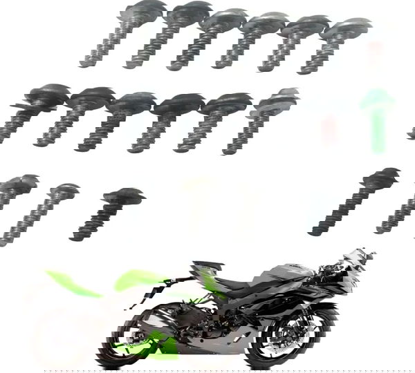 Kit Parafuso Carenagem Kawasaki Zx6r 08-12 Original