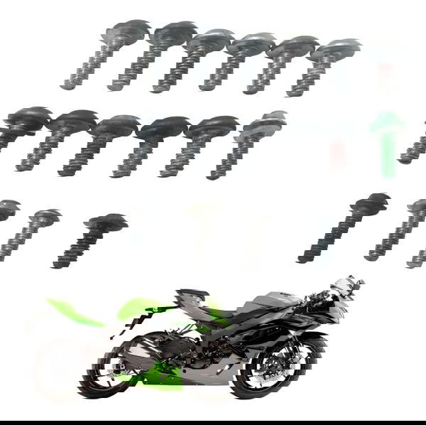 Kit Parafuso Carenagem Kawasaki Zx6r 08-12 Original