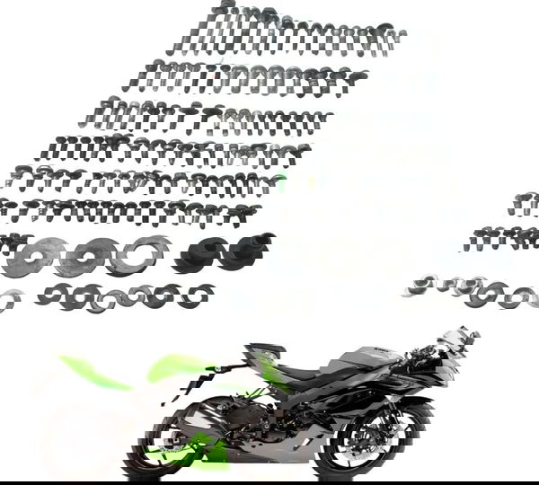 Kit Parafuso Diversos Kawasaki Zx6r 08-12 Original