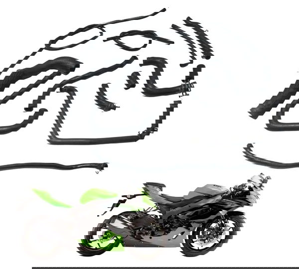 Kit Mangueiras Kawasaki Zx6r 08-12 Original