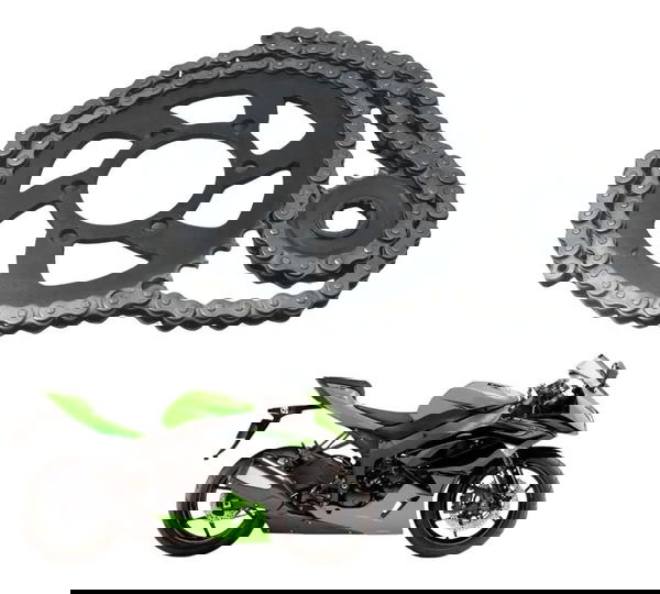 Kit Relação Paralelo S/ Emenda Kawasaki Zx6r 08-12 Cinza