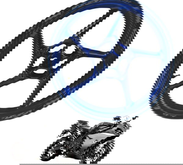 Roda Dianteira Yamaha Yzf R1 09-15 Original Azul