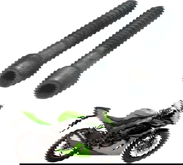 Par Parafuso Guidão Kawasaki Zx6r 08-12 Original Cinza