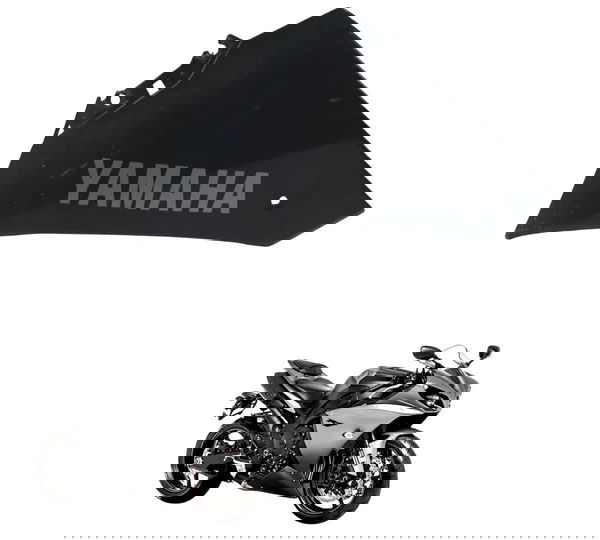 Spoiler Esq C/ Avaria Yamaha Yzf R1 09-15 Origina Preto