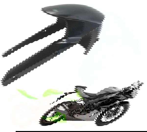 Paralama Dianteiro C/ Detalhes Kawasaki Zx6r 08-12 Original Dianteira Direita