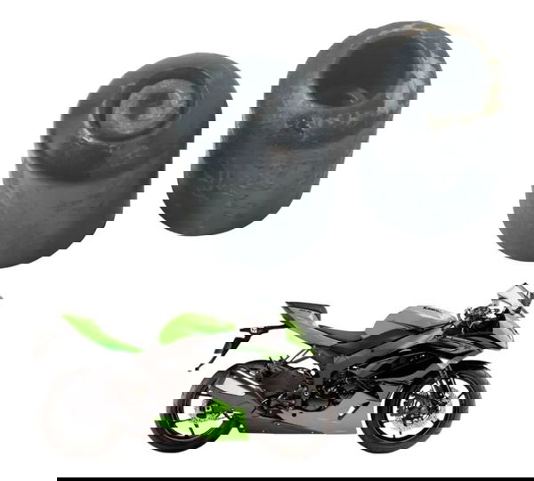 Par Peso Guidão C/ Detalhes Kawasaki Zx6r 08-12 Original Preto