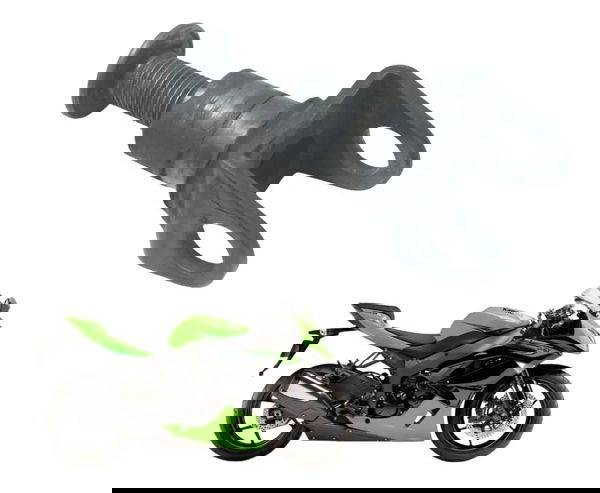 Suporte Pedaleira Dianteira Direita Kawasaki Zx6r 08-12 Orig Cinza-escuro