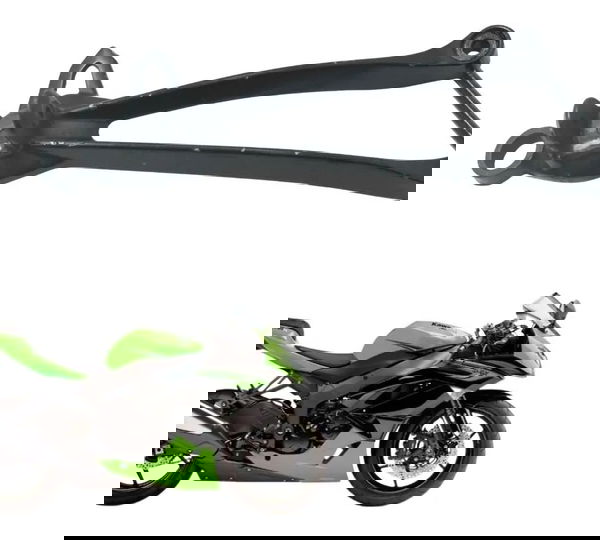 Suporte Pedaleira Traseira Direita Kawasaki Zx6r 08-12 Origi Preto