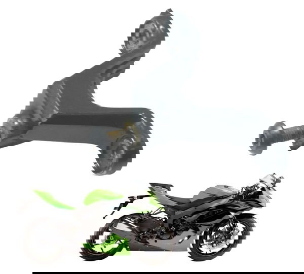 Suporte Amortecedor Direção C/avaria Kawasaki Zx6r 08-12 Ori Cinza-escuro
