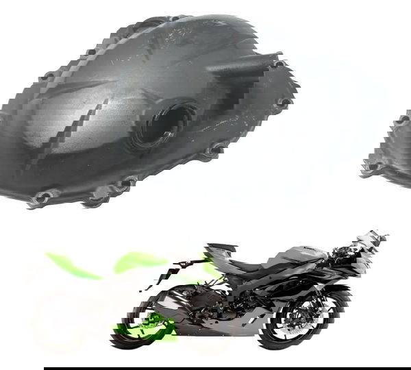 Tampa Motor Embreagem Kawasaki Zx6r 08-12 Original Preto