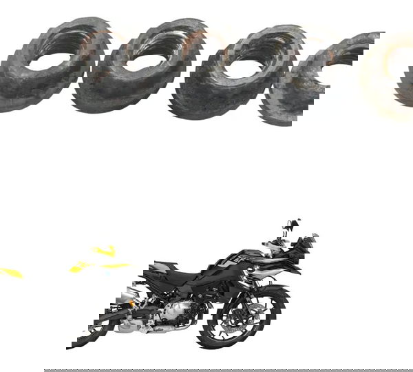 Kit Porca Escape Bmw F 750 Gs 18-22 Original Metálico (oxidado)