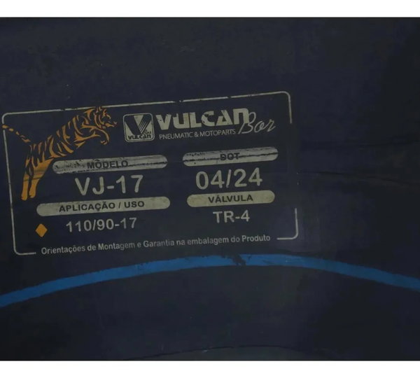 Camara Ar Vulcan 110/90-17 C/ Remendo Preto