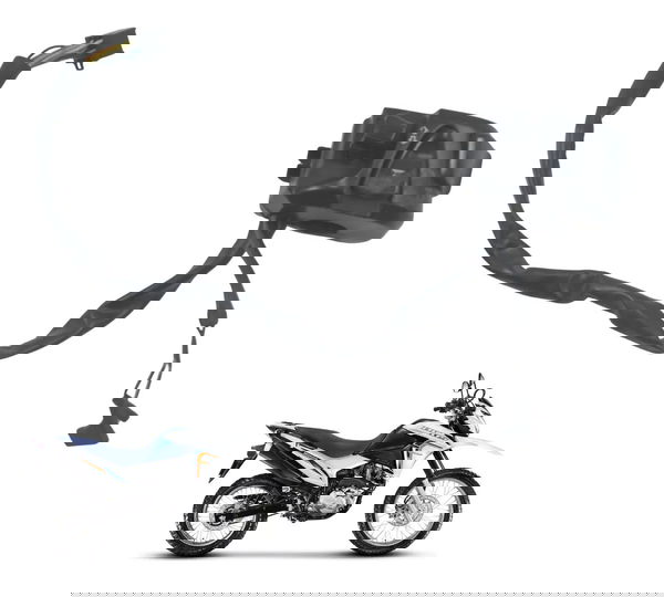 Chave Punho Luz C/detalhes Honda Nxr 160 Bros 15-23 Original