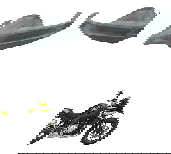 Par Protetor Punho C/detalhes Bmw F 750 Gs 18-22 Original Preto