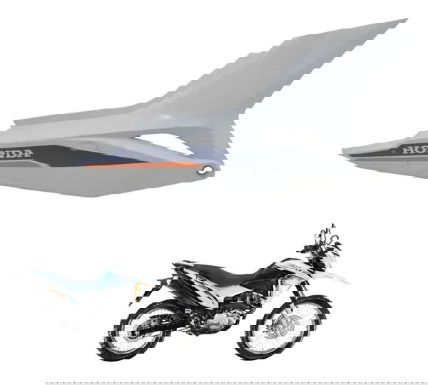 Carenagem Lateral Direita Honda Nxr 160 Bros 15-23 Original Branco