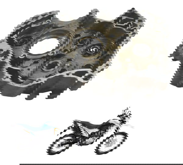 Carcaça Bloco Motor Direito Honda Nxr 160 Bros 15-23 Orig