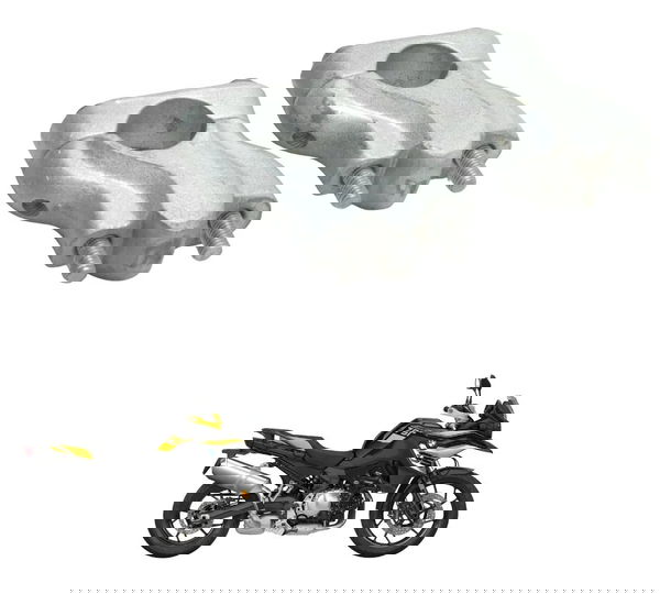 Par Riser Realocador Guidão Scam Bmw F 750 Gs 18-22