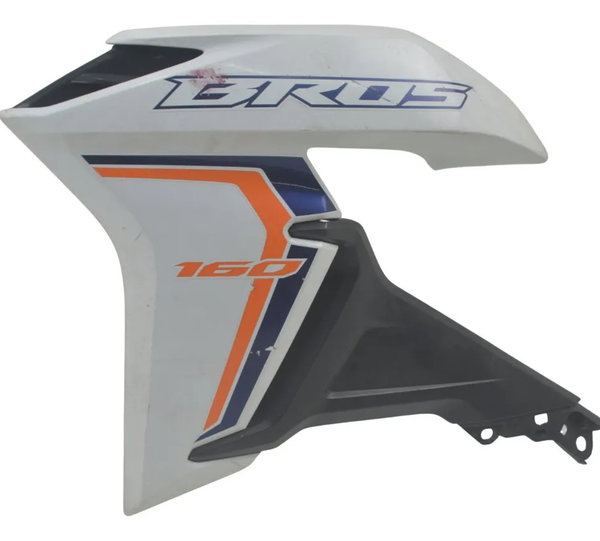 Carenagem Lateral Tanque Esq Honda Nxr 160 Bros 15-23 Orig Branco
