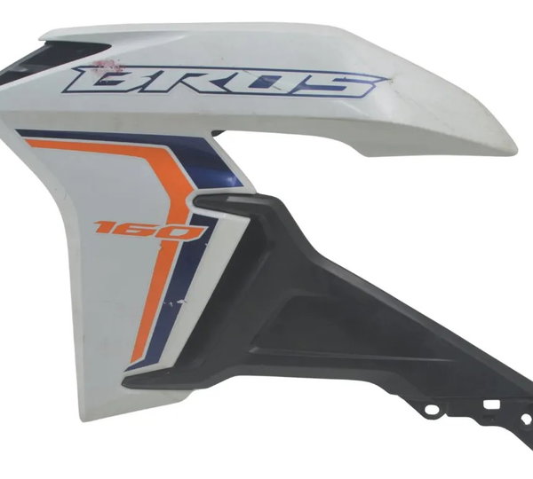 Carenagem Lateral Tanque Esq Honda Nxr 160 Bros 15-23 Orig Branco