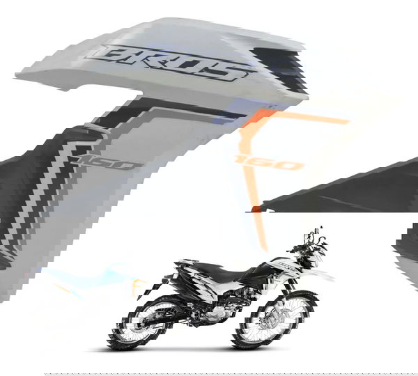 Carenagem Lateral Direita Honda Nxr 160 Bros 15-23 Original Branco