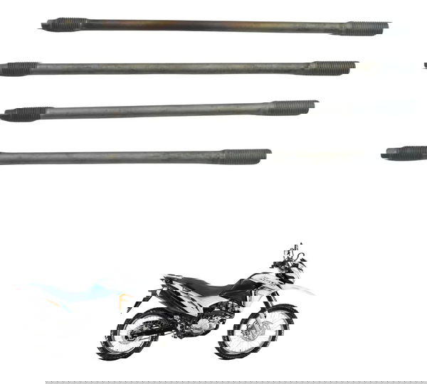 Kit Parafuso Prisioneiro Cabeçote Honda Nxr 160 Bros 15-23