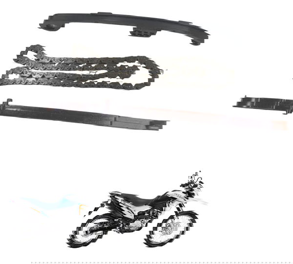 Kit Guia Tensor Corrente Comando Honda Nxr 160 Bros 15-23