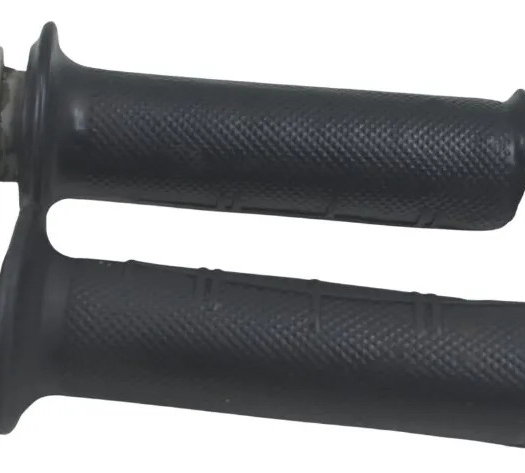 Par Manopla C/ Avaria Honda Nxr 160 Bros 15-23 Preto