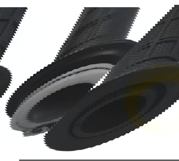 Par Manopla C/ Avaria Honda Nxr 160 Bros 15-23 Preto