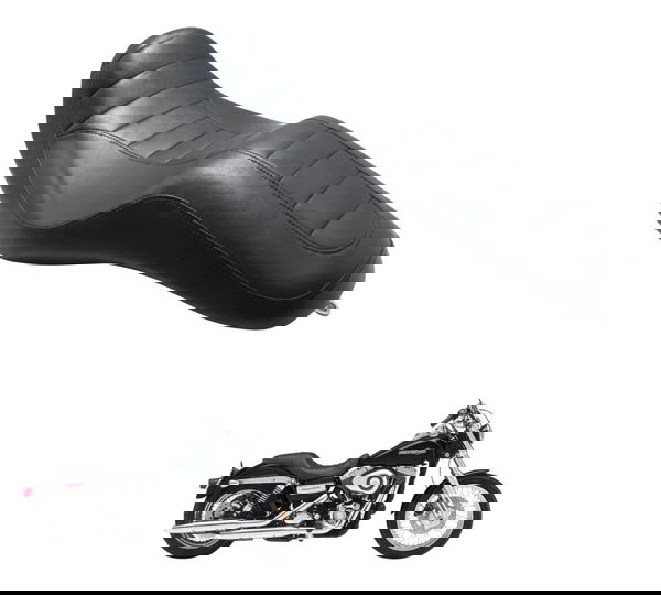 Banco C/detalhes Harley Dyna 08-11 Original Preto