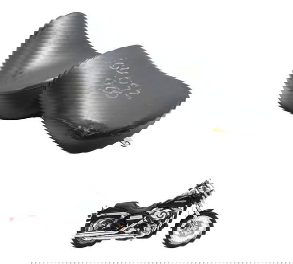 Banco Custom C/avaria Harley Dyna 08-11 Preto