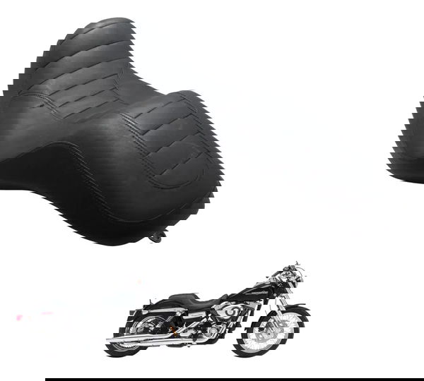 Banco C/detalhes Harley Dyna 08-11 Original Preto