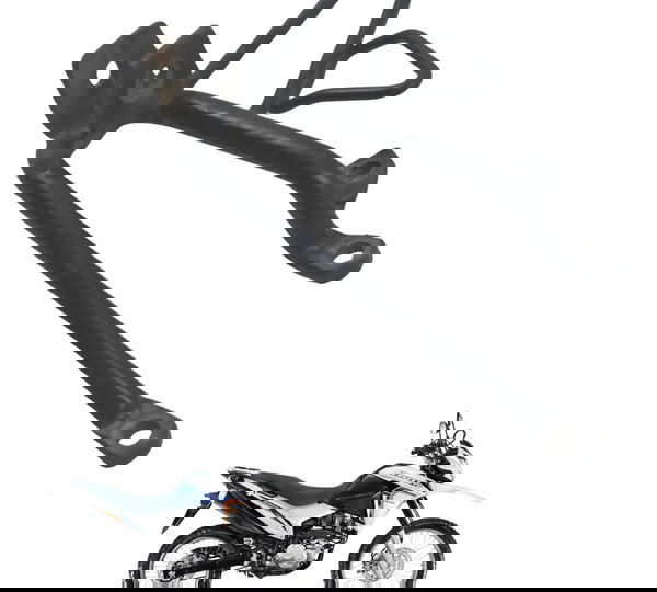 Suporte Pedaleira Traseira Dir Honda Nxr 160 Bros 15-23 Orig Preto