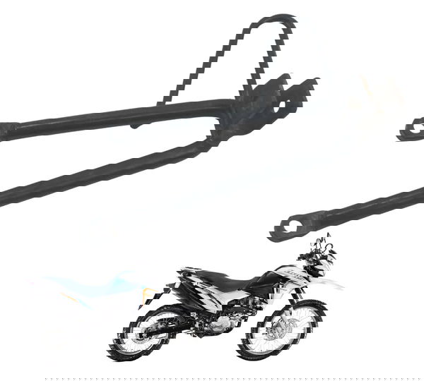 Suporte Pedaleira Traseira Esq Honda Nxr 160 Bros 15-23 Orig Preto