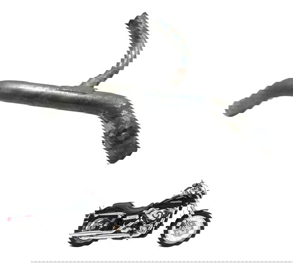 Curva Escape Traseira Harley Dyna 08-11 Original