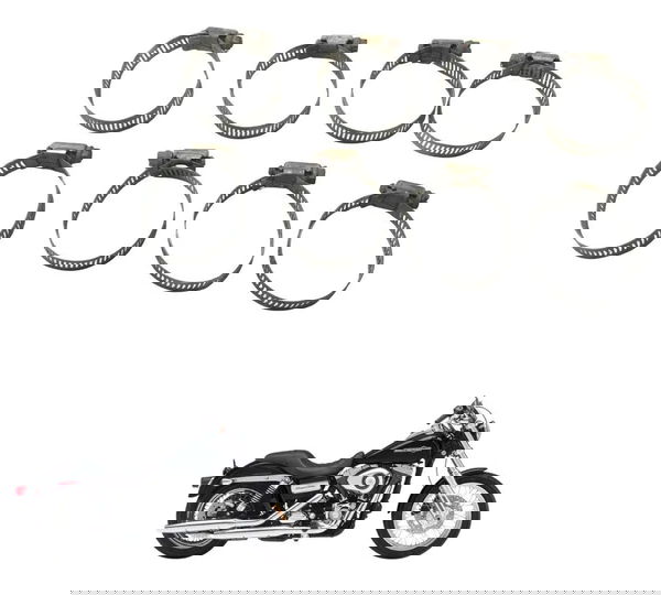 Kit Abraçadeira Diversas Harley Dyna 08-11 Original