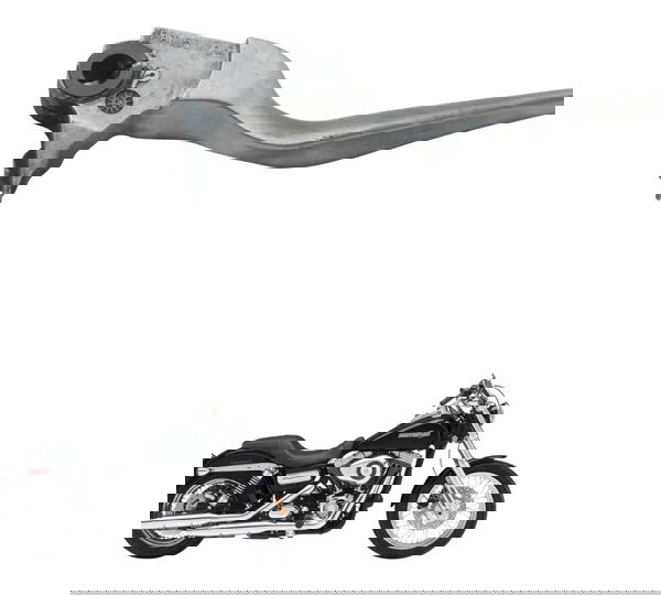 Manete Freio C/avaria Harley Dyna 08-11 Original Prateado