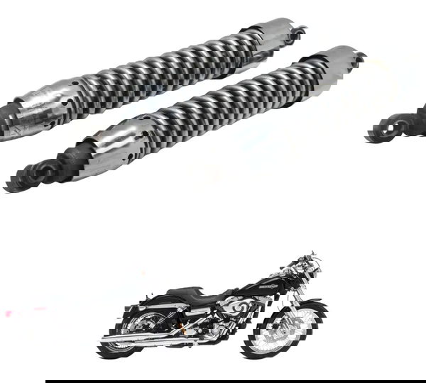 Par Amortecedor Traseiro Harley Dyna 08-11 Original