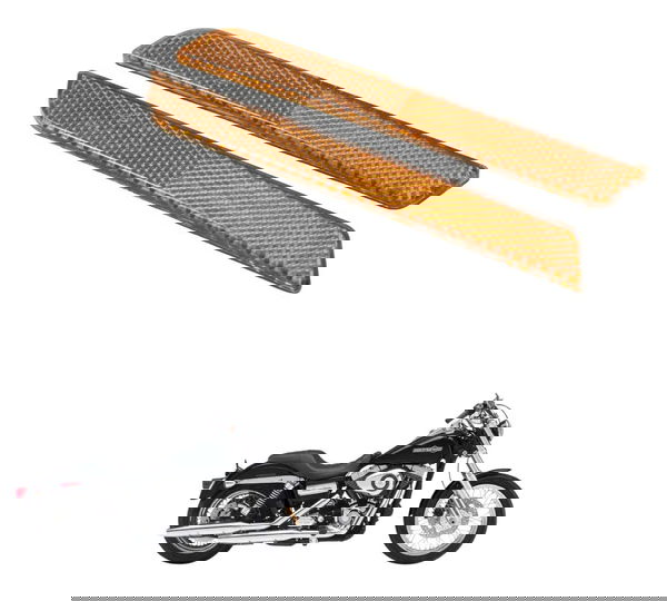 Par Refletor Paralama Traseiro Harley Dyna 08-11 Original
