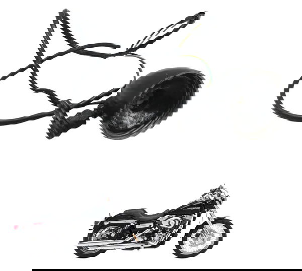 Pisca Dianteiro S/ Lente S/ Plug Harley Dyna 08-11 Original Preto