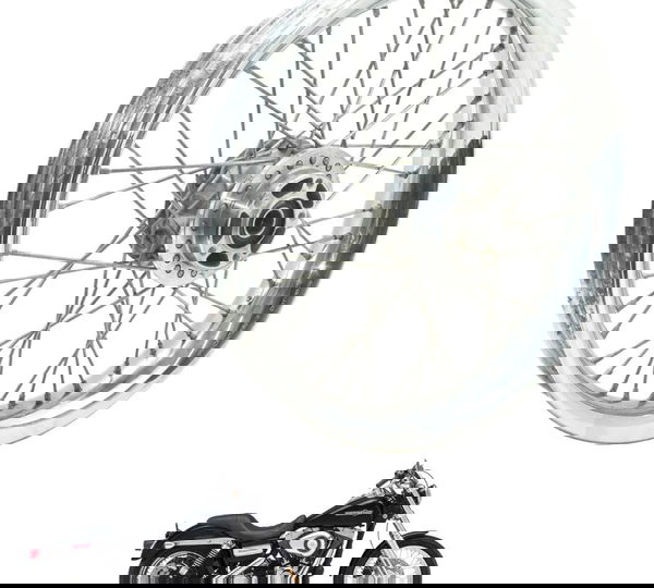 Roda Dianteira Harley Dyna Super Glide 08-11 Original Prateado