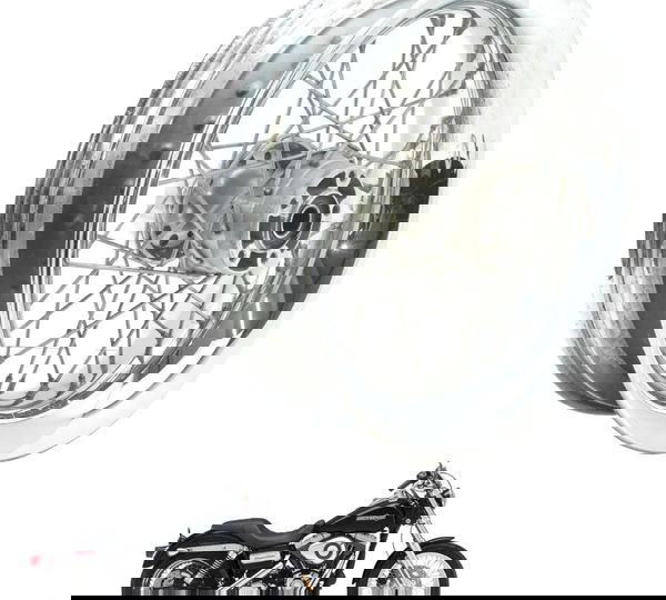 Roda Traseira Harley Dyna Super Glide 08-11 Original Prateado