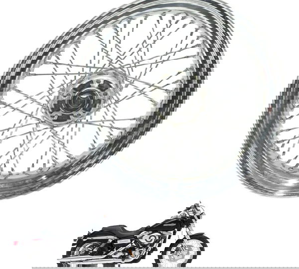 Roda Traseira Harley Dyna Super Glide 08-11 Original Prateado