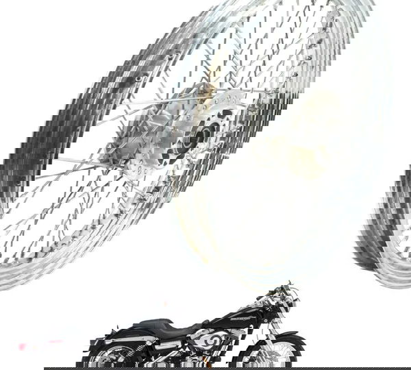 Roda Dianteira Harley Dyna Super Glide 08-11 Original Prateado